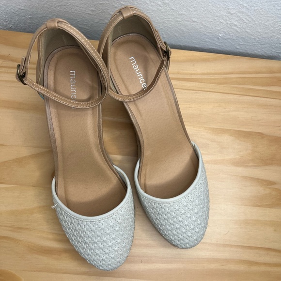 NEW Maurice’s Faith Ivory Espadrille Wedge size 9.5 - Picture 5 of 9